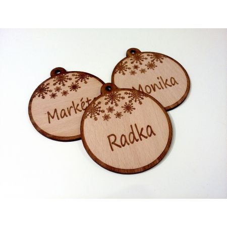 Vánoční ozdoby s vlastním textem