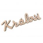 Dřevěná jmenovka - jedno jméno