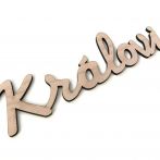 Dřevěná jmenovka - jedno jméno