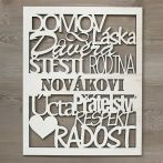 Dekorace Domov 50x40cm