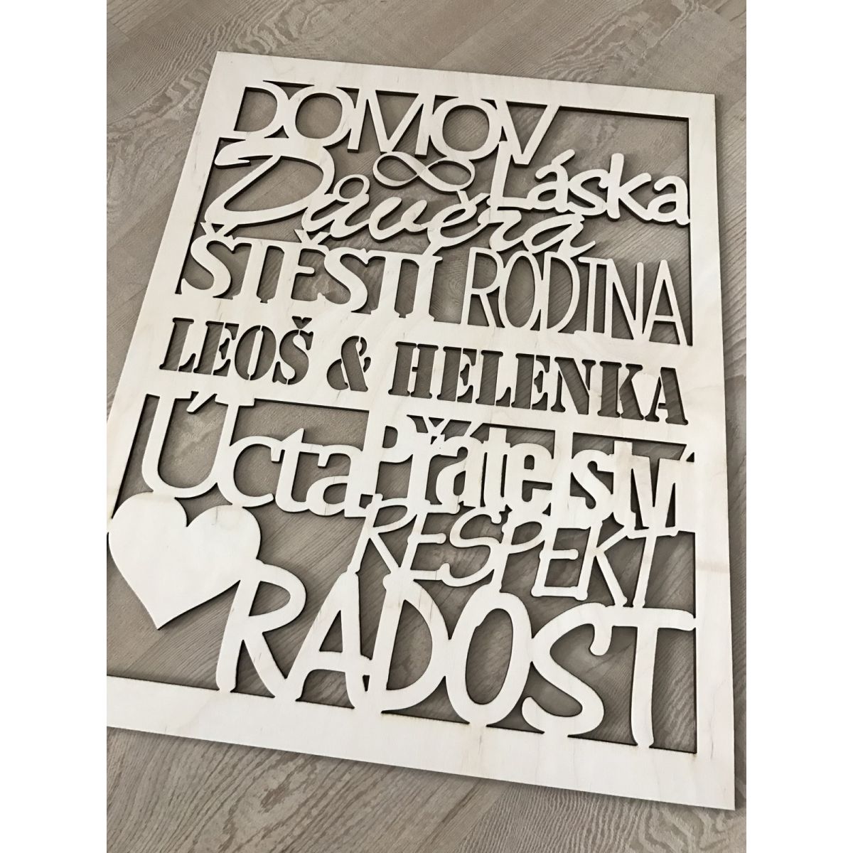 Dekorace Domov 50x40cm