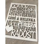 Dekorace Domov 50x40cm