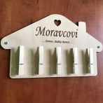 Věšák na klíče s kolíčky