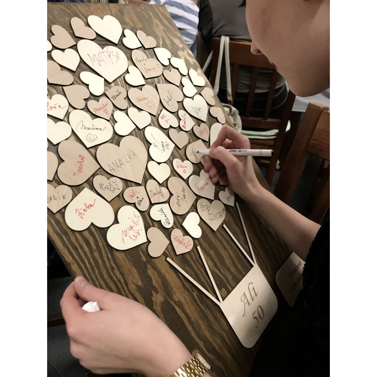 Balón se srdíčky - kniha hostů (guestbook)