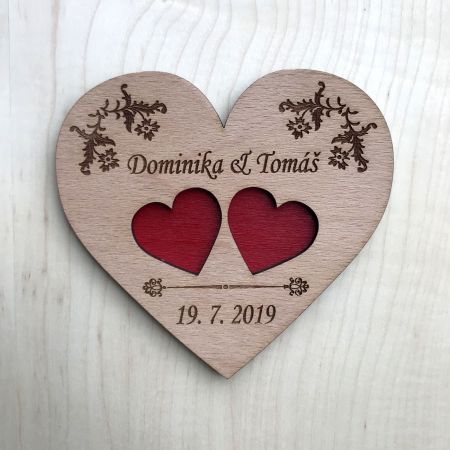 Podnos na snubní prsteny