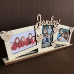 Rodinný rámeček na fotky se jmény a daty