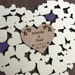 Vyřezávané srdce - kniha hostů (guestbook)