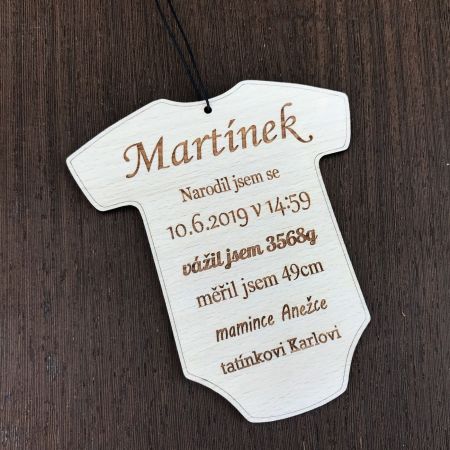 Narození dítete - oznámení